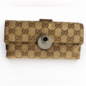 👜 REHAB/PROJECT Vintage Gucci GG Canvas Long Wallet / Clutch